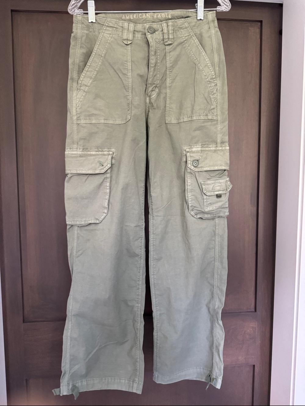 American Eagle Outfitters Olive Green women’s size 6 stretch baggy jogger